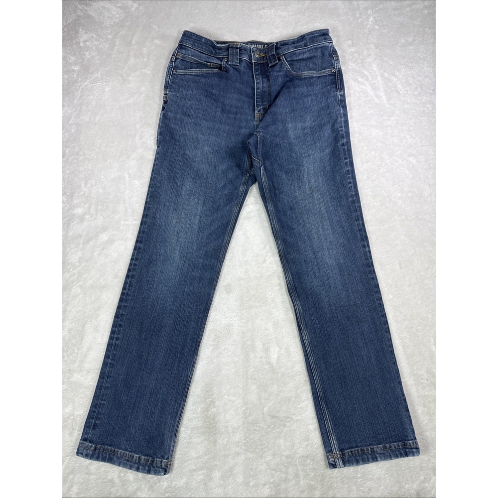 Duluth Trading Co Ballroom Double Flex Jeans Mens 32x32 Blue Standard Fit Denim